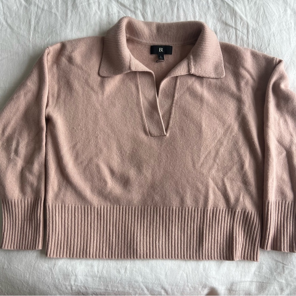 banana republic cashmere rugby sweater